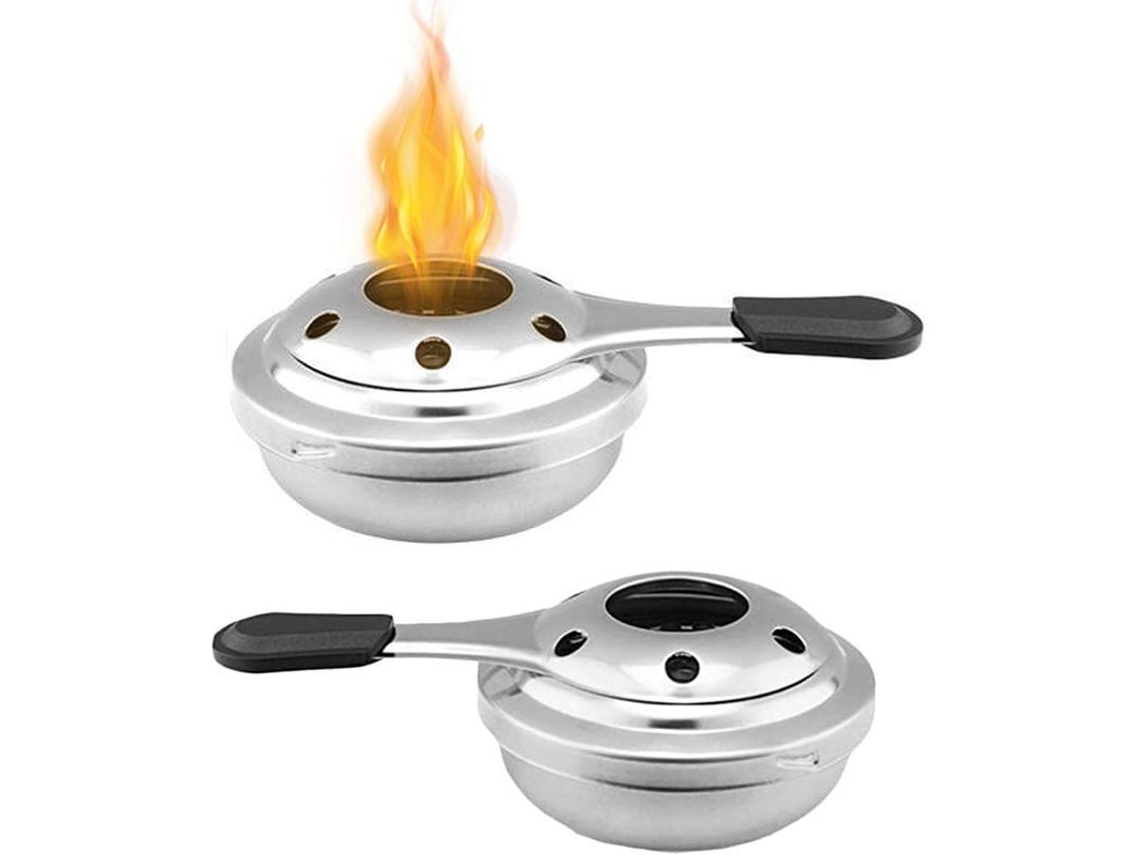 Horno De Alcohol Portátil De Acero Inoxidable, Quemador Desmontable Para Camping, Resistente Y Ecológico