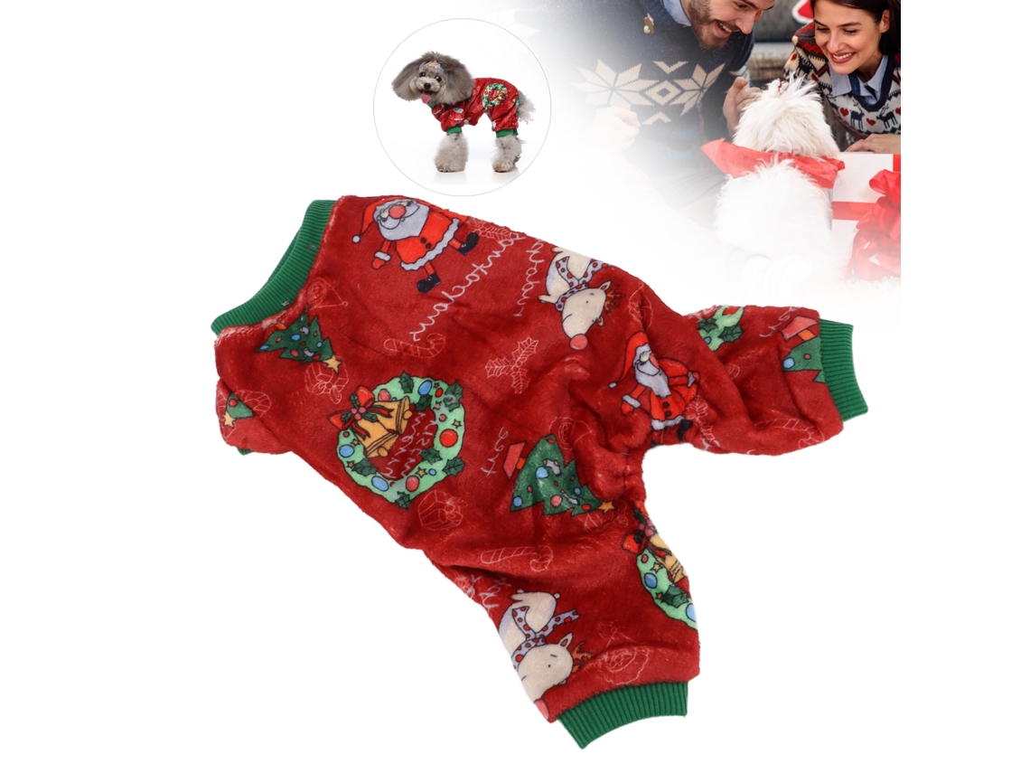 Kkpm-traje De Navidad Para Perros Y Gatos Suave Flexible Transpirable Bonito Divertido Ropa Novelty De Invierno