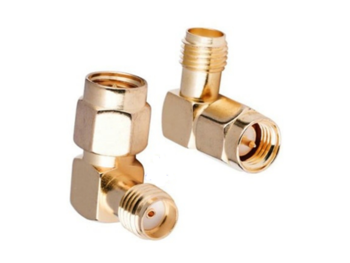 20 Unidades rp-sma Macho A Rp-sma Hembra adaptador Conector Rf Rp-sma-jk Ángulo Recto Macho A Hembra Transmisión Señal Antenas Drones Fpv Rc