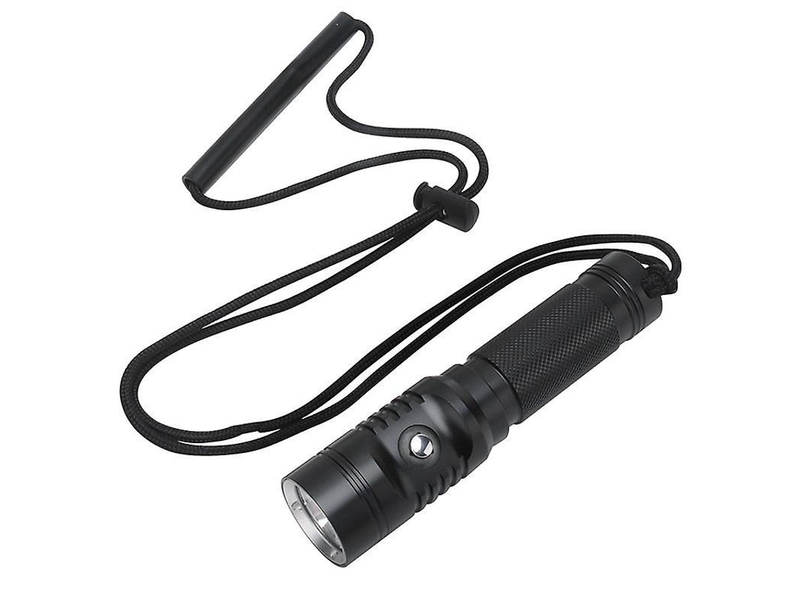 Linterna de buceo de seguridad LED Yizhood de 1000 lúmenes, 80 m, profesional, color negro