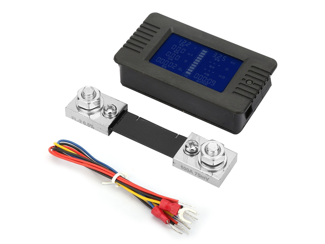 Omni-probador De Baterías Dc015 100a Medidor De Voltaje Corriente Potencia Capacidad Industrial