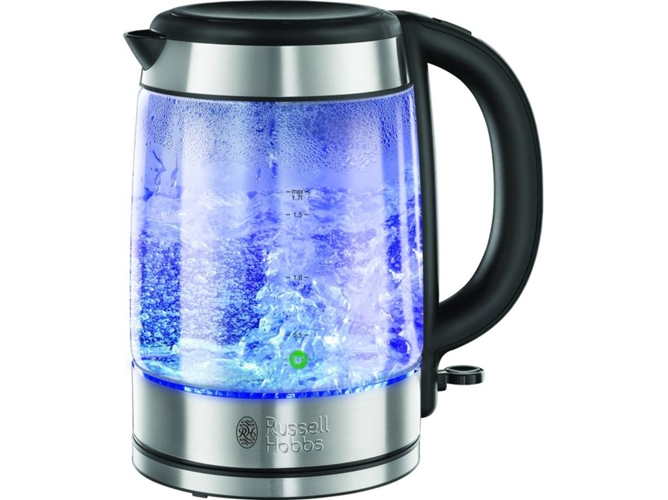 Hervidor Eléctrico RUSSELL HOBBS Glass 21600-70 (2200 W - 1.7 L)
