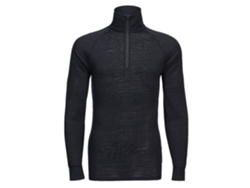 Camiseta Portwest de lana merino con cremallera de un cuarto / Negra / M