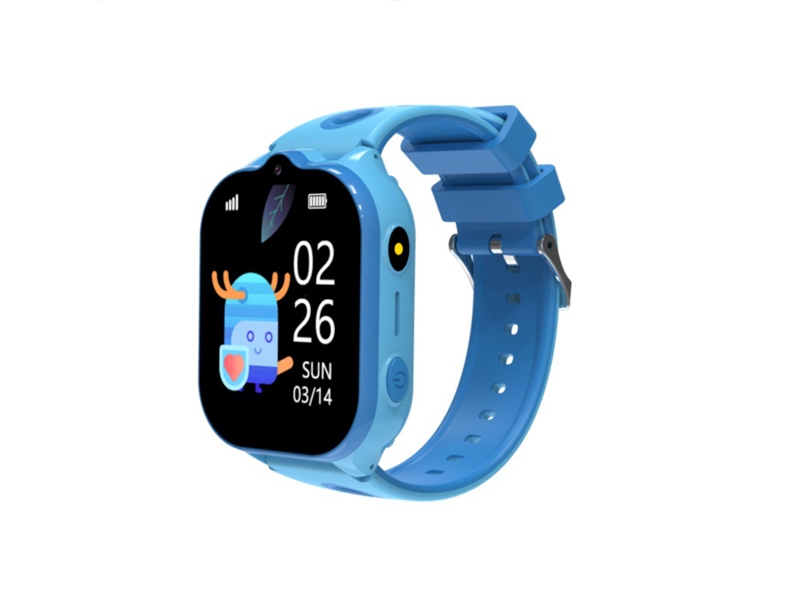 Reloj Inteligente Para Niños Con Gps, 4g, Llamadas, Sim Y Cámara (azul).