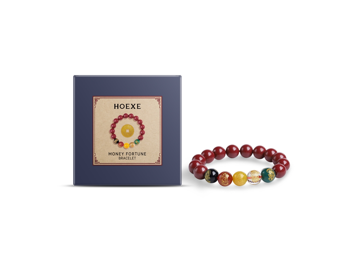 Elegante pulsera Zijinsha de la suerte con buena energía