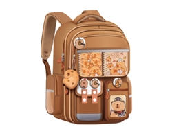 Mochila para estudiantes de primaria, regalo de cumpleaños, mochila de gran capacidad con soporte para la espalda. Mochila escolar (1.º a 2.º grado)