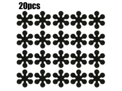 20 pegatinas antideslizantes para ducha de baño, color negro