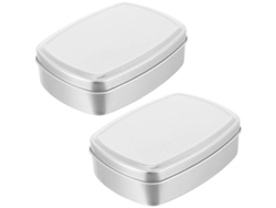 2026-set De 2 Cajas De Jabón De Aluminio Con Tapa, Portátiles Para Viaje Y Hogar, 150ml