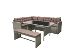 Conjunto de Jardín CONCEPT U Moorea (Gris - Resina - 234x177x74 cm)