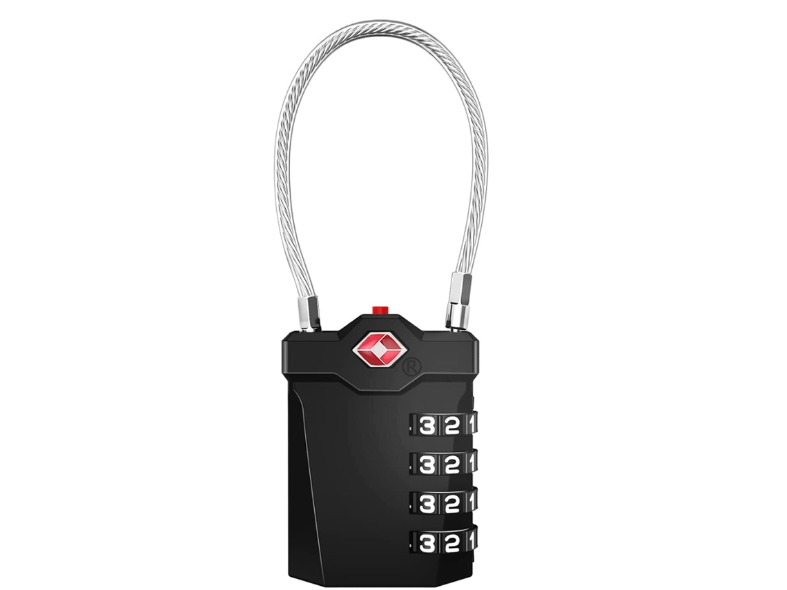 Cerradura digital para equipaje Truyuety de 4 dígitos con alarma de desbloqueo