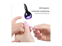 Lámpara de manicura de luz roja con longitud de onda de 660 nm y fototerapia UV de 360°, lámpara de uñas LED blanca GOKOCO