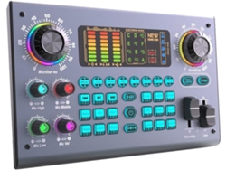 Tarjeta De Sonido Podcast Mezclador En Vivo Dj Equipo De Audio Pc Grabación Canto Streaming Juegos