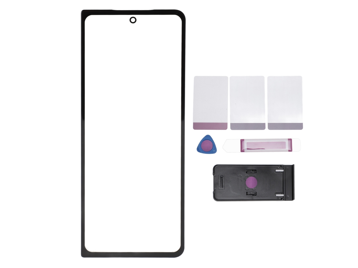 Kit De Substituição De Vidro Da Lente Frontal Externa Com Ferramentas Para Galaxy Z Fold 4 F936