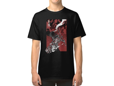 Camiseta ROCKINSTONE Wolf With Katana Sekiro Algodón para Hombre (XL)