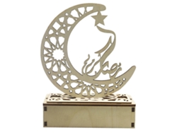 Lámpara De Mesa Led Con Forma De Luna Para La Decoración De Ramadán Y Festividades Musulmanas.