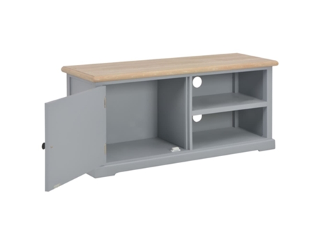 Maison Exclusive - Mueble para el televisor de madera gris 90x30x40 cm