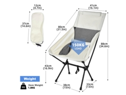 Silla plegable portátil y ligera de 2026 para camping, pesca, picnics y senderismo.