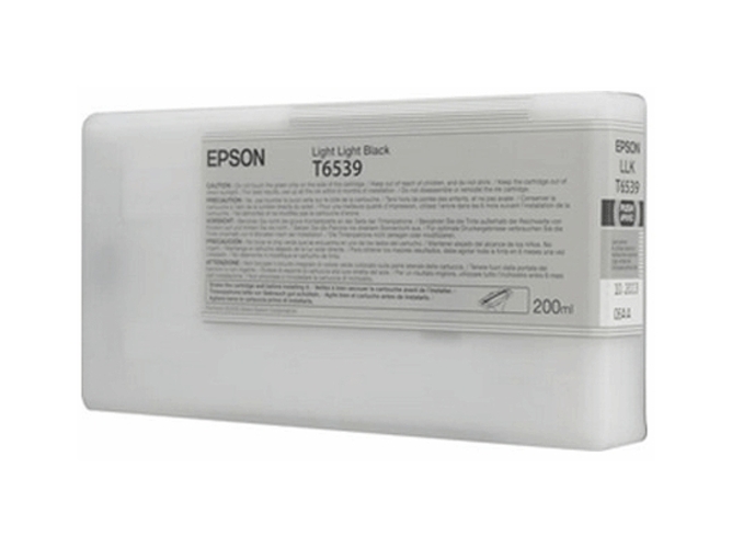 Cartucho de tinta original EPSON, T6539 2 ml , Gris claro, Estándar, C13T653900