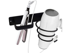 Soporte para secador de pelo, soporte para plancha de pelo, aluminio para baño, inodoro GOKOCO