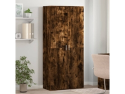 Mueble Zapatero | Armario Zapatero Madera De Ingeniería Roble Ahumado 80x39x178 Cm
