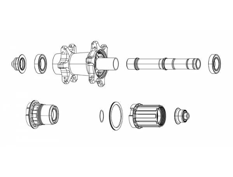 Núcleo ROCK SHOX BY SRAM Rockshox Kit Nucleo Buje Zr1 Campy