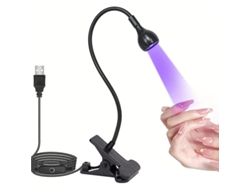 Lámpara De Uñas Led Uv, 5w, Cuello De Cisne Flexible, Portátil