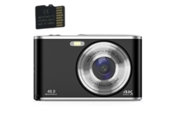 Cámara digital Inf 4k de 48 MP, cámara web con zoom de 16x y tarjeta de memoria de 32 GB Panoona