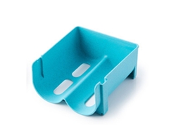 Soporte Apilable Para Botellas De Vino Y Agua, Antideslizante, Organizador Para Refrigerador, Azul