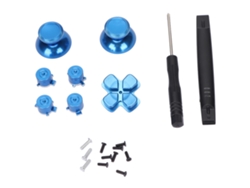 Botones Y Joystick Abxy De Aleación De Aluminio Para Mando De Playstation 5 - Azul