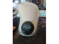 Sombrero (caqui) Con Energía Solar Y Ventilador
