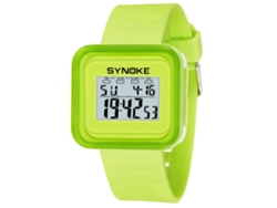 Reloj Deportivo Electrónico Juvenil Fashionable Synoke Color Verde Hierba