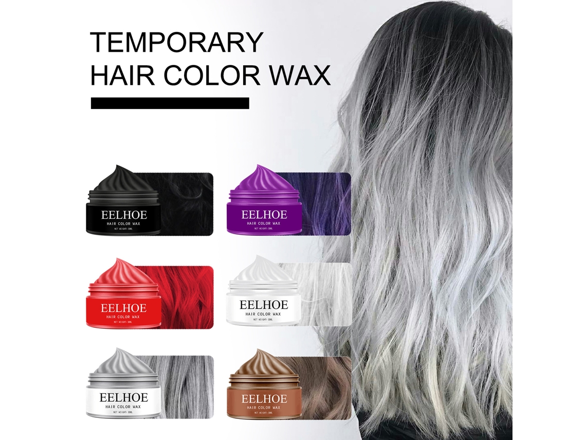 Vlrla-30ml Cabelo Coloring Wax Instant Dye Cream Para Party Cosplay