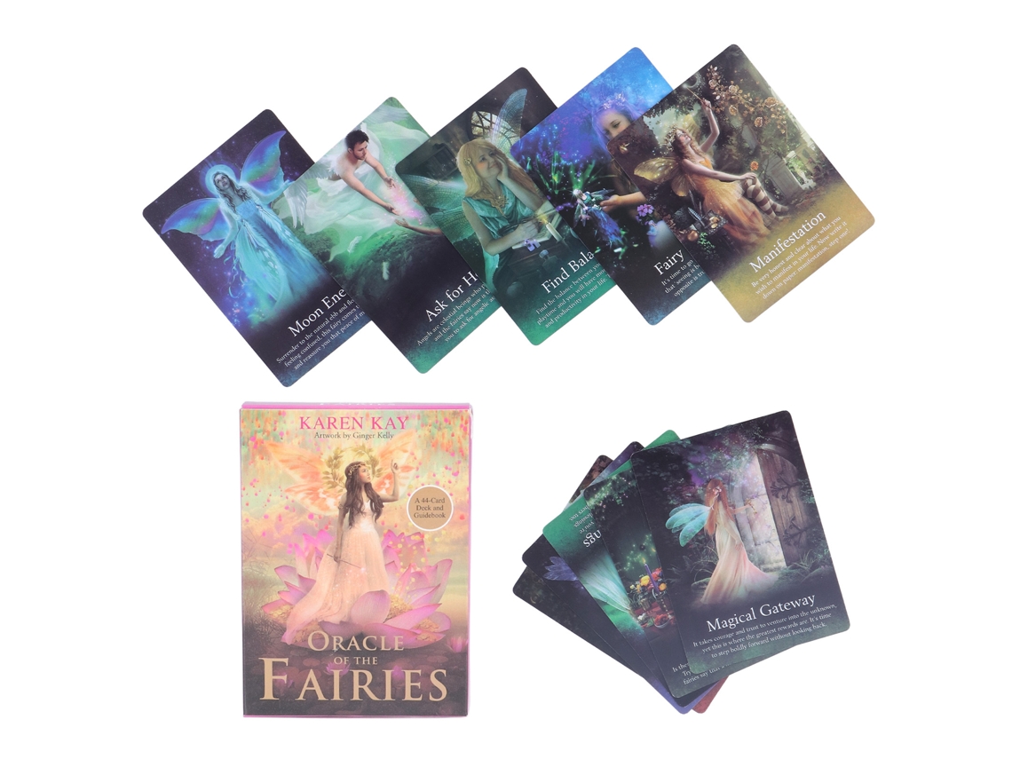 Ats-mazo De Tarot De 44 Hojas Con Patrones Exquisitos Tamaño Perfecto Para Adivinación Y Principiantes Portátil