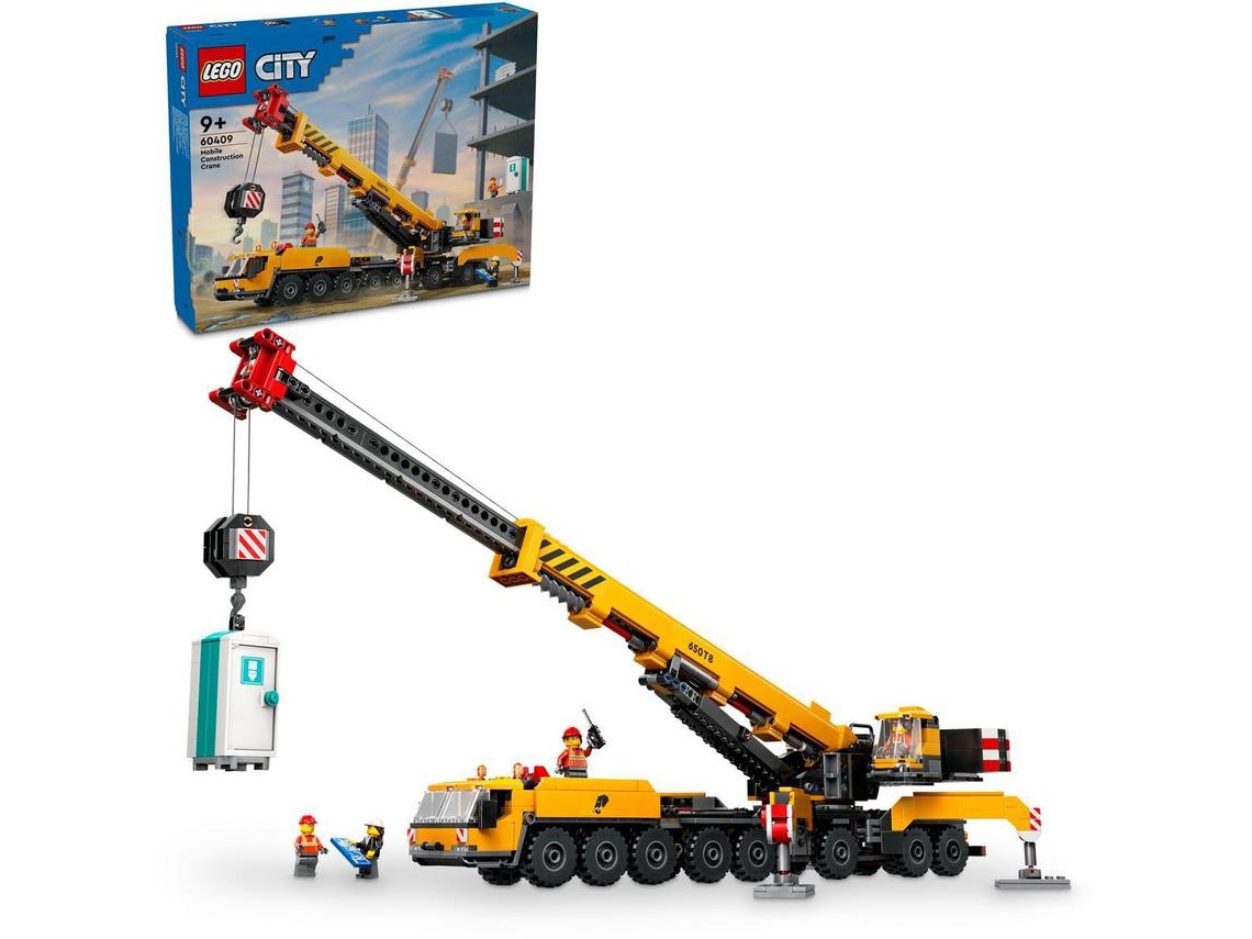 LEGO City: Grua de Construção Móvel Amarela – Set de construção criativo (1116 peças)