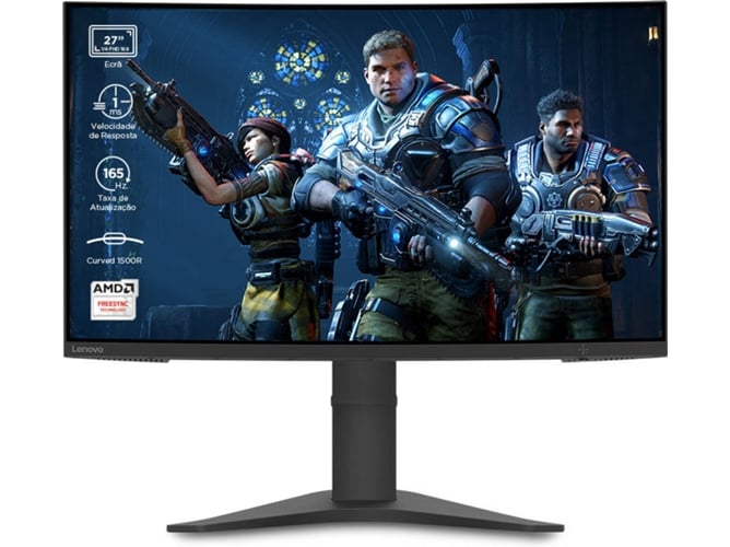Monitor Gaming Curvo lenovo g27c10 27 1 ms 165 hz freesync pc 6858 cm y flicker fullhd va 165hz 1ms hdmi dp base ajuste de 1920x1080 6 686 1920 1080