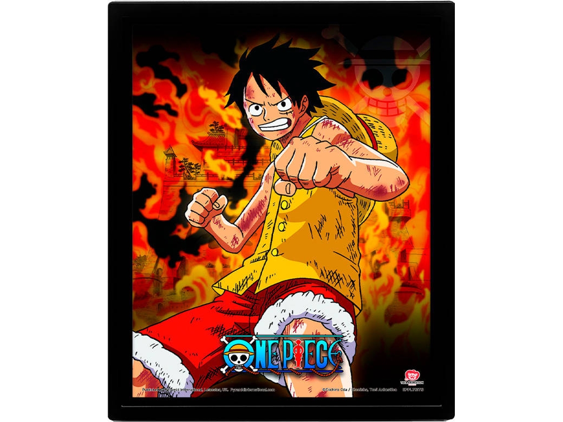 Póster Lenticular 3D - ONE PIECE - Brothers Burning Rage (26 x 20 cm)