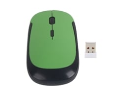 Rato Sem Fio 2.4ghz Com Rastreamento Preciso 3 Níveis Dpi Ajustável Ultra Fino Para Computador E Laptop Verde