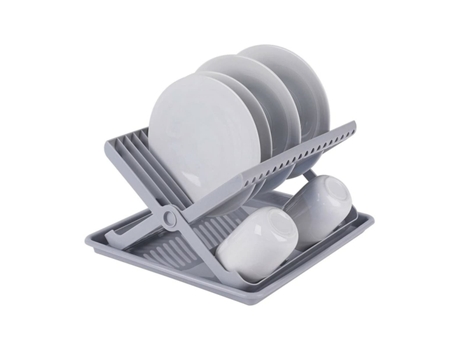 Escurreplatos de Plastico Plegable Incluye Bandeja 37 x 33 x 21 cm TIENDA EURASIA