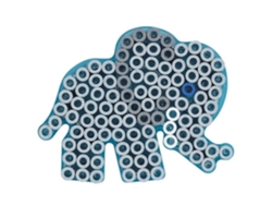 Plancha de planchar - Hama - Elefante - Transparente - Ø10 mm - Para niños a partir de 3 años
