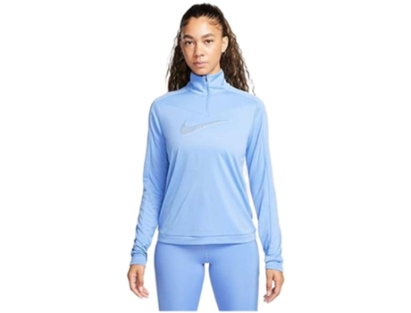 Sudadera de Mujer NIKE Drifit Swoosh Azul (S)