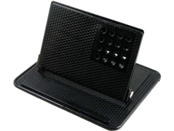 Soporte Para Teléfono De Coche Con Alfombrilla Antideslizante De Metal Y Pu