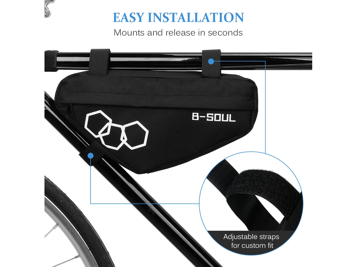 Bolsa Triangular Para Bicicleta Marco Delantero Mtb Bolsa De Herramientas Accesorios De Almacenamiento