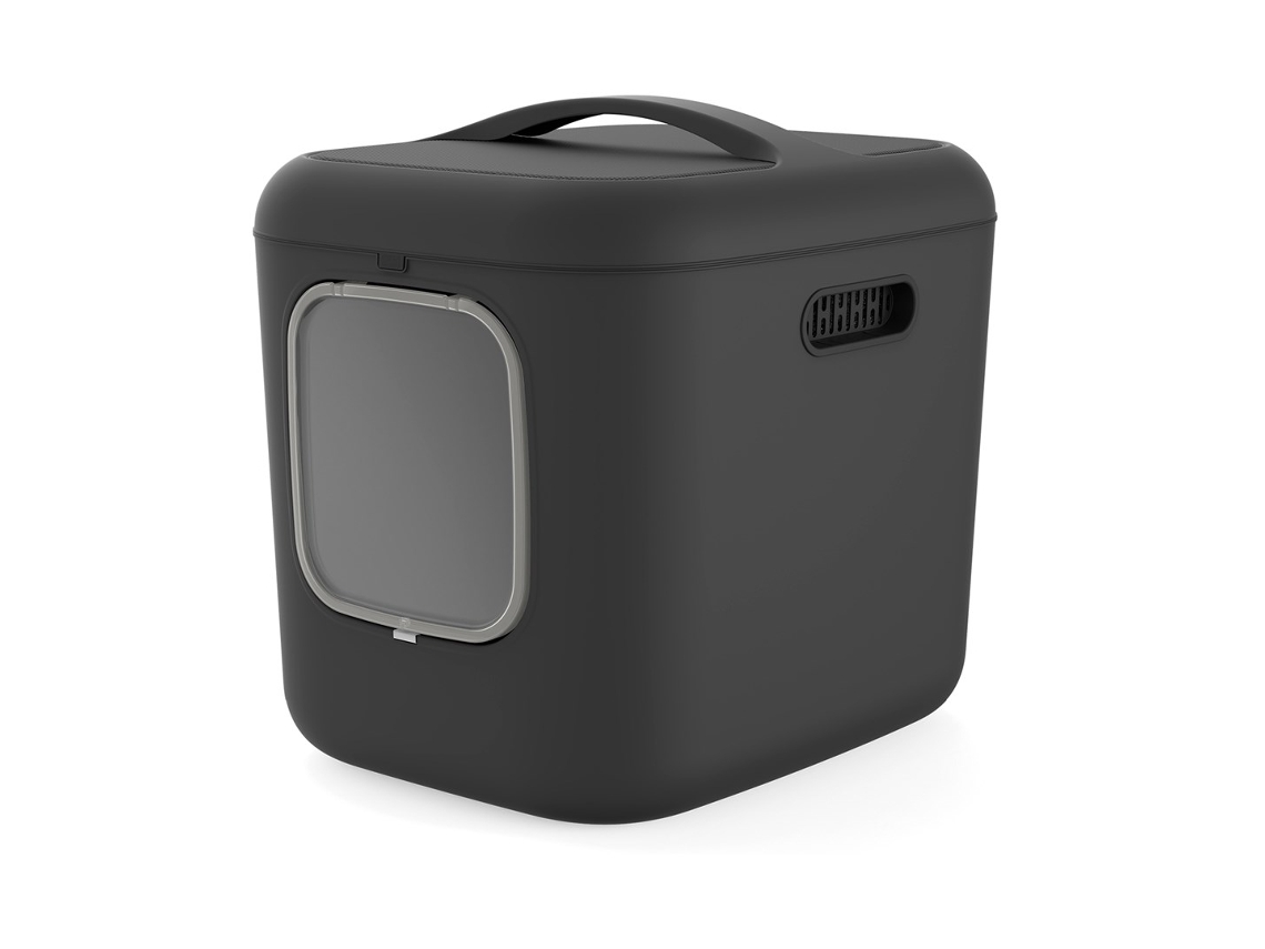 Caja de arena para gatos Biala XL antracita Rotho