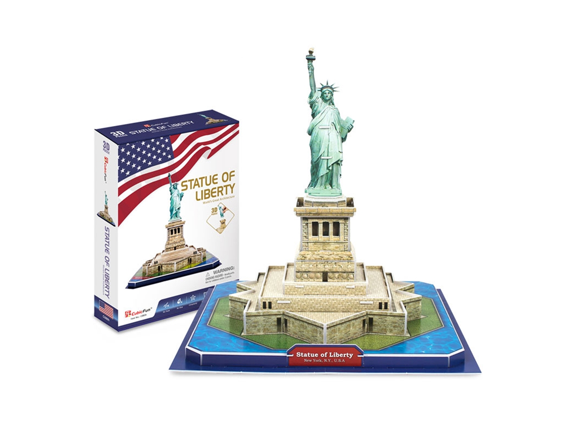 Puzle 3d Estatua De La Libertad Grande