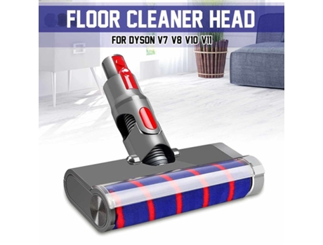 Cabezal de cepillo de suelo eléctrico, cabezal de rodillo suave y esponjoso absoluto, para piezas de reparación de aspiradora Dyson V7 V8 V10 V11