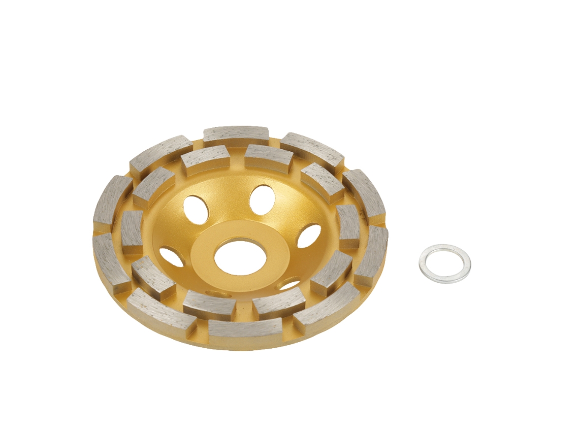 Disco De Esmeril Con Segmentos Diamante 125*22.23mm 6 Agujeros Para Mármol Concreto Piedra
