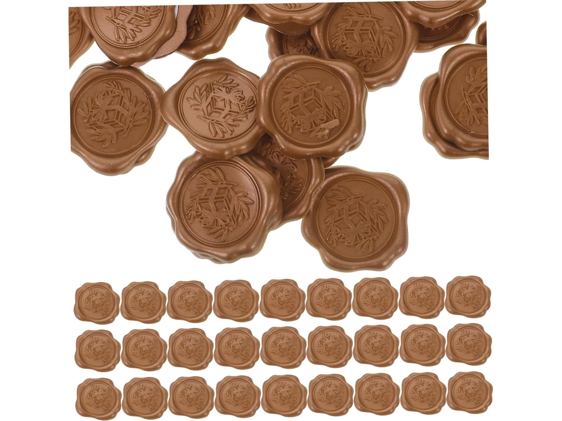 60 pegatinas de cera con impresiones para sellar cajas de regalo e invitaciones Chaberlu