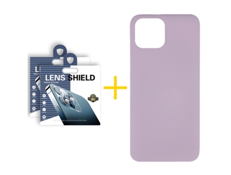 Conjunto de Protectores de Pantalla para iPhone 12 GANDY Silicona Líquida Morado (2un)