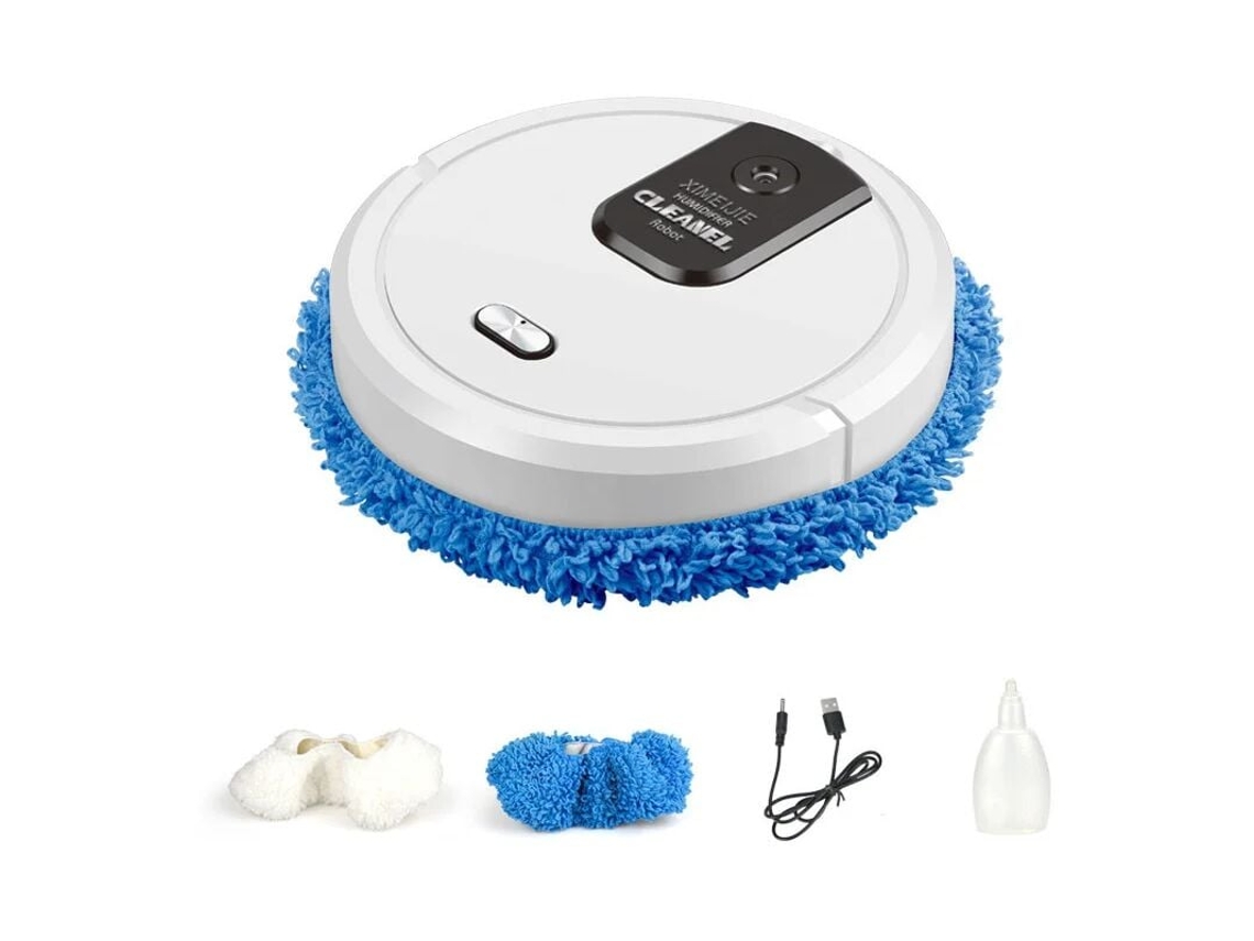 Aspiradora robot automática con mando a distancia color blanco