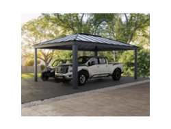 Cochera CANOPIA Doble Colorado 4,3x6 m Gris